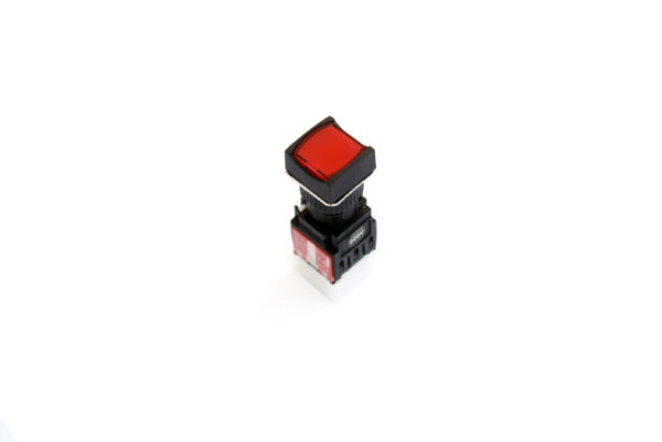 A16SMS 16mm Push Button Red