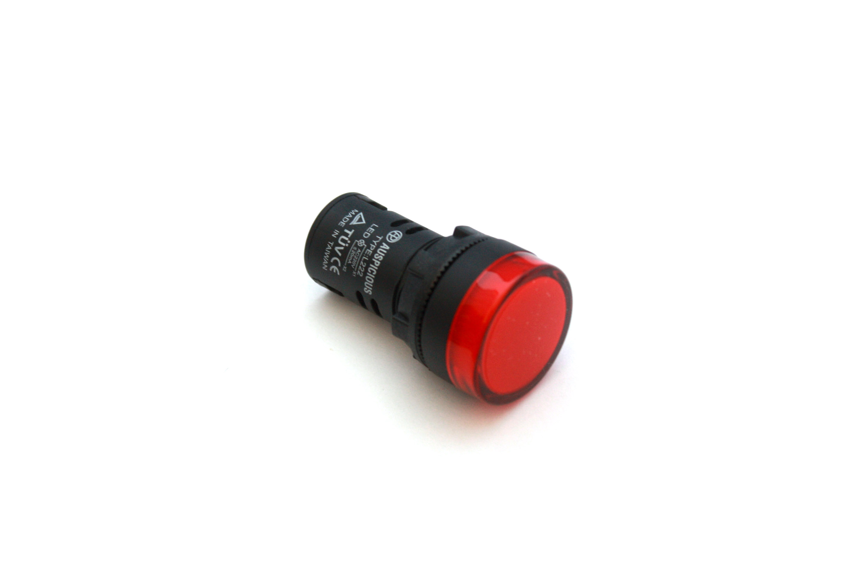 Panel Mount LED Indicator 22mm Red Model L22 Auspicious