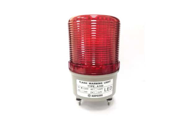 A100 220VAC Red Flashing Warning Light with Buzzer Auspicious
