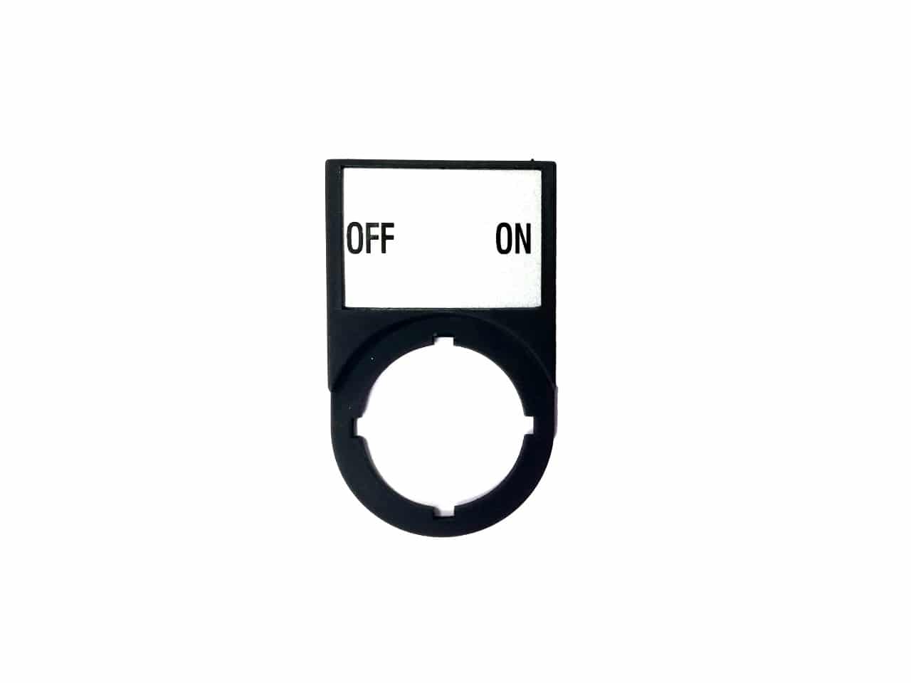 NP21 - 22mm OFF ON Legend Plate Frame For Selector Switches