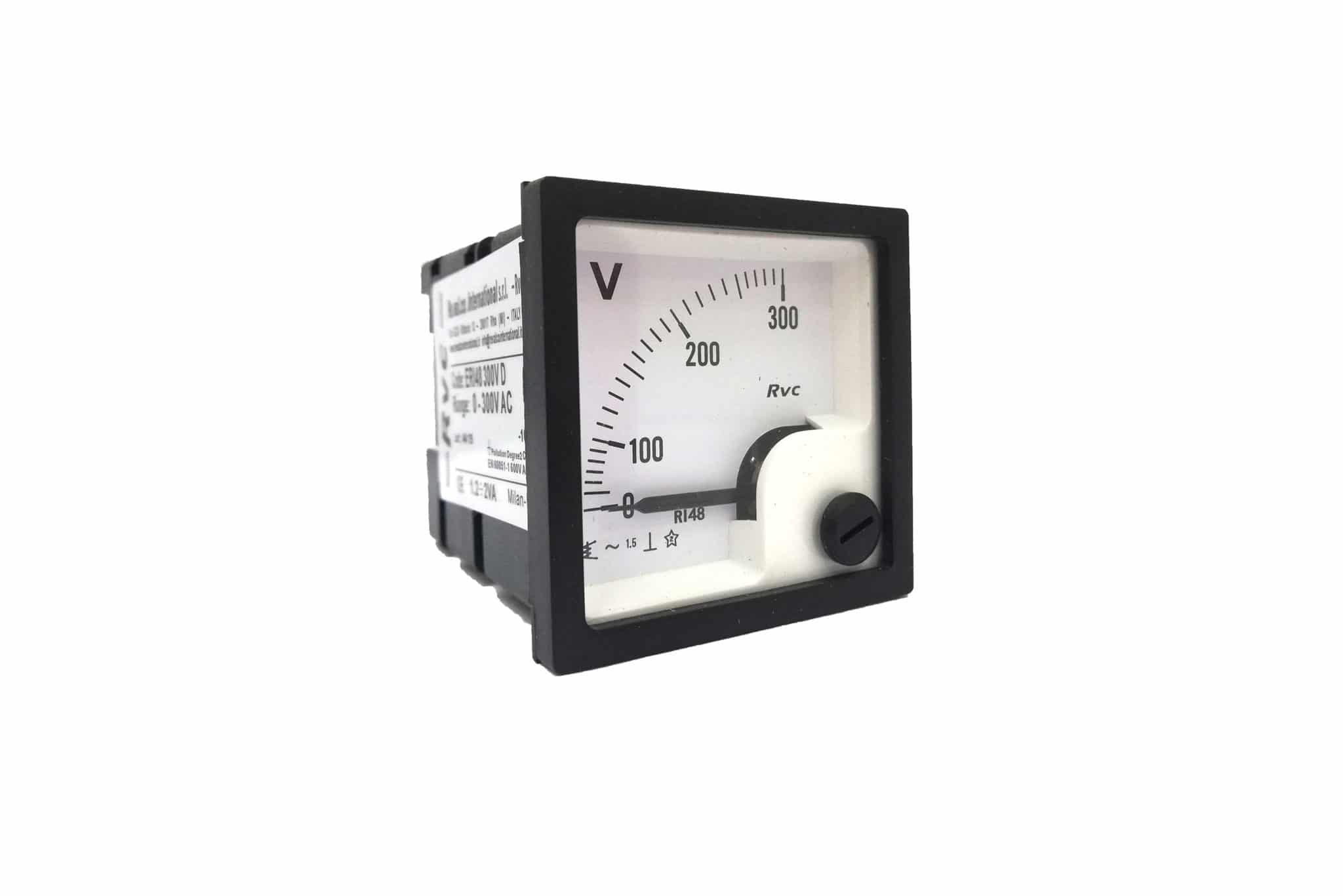 AC Voltmeter 48x48 Analogue Panel Mounted Model ERI48 Revalco