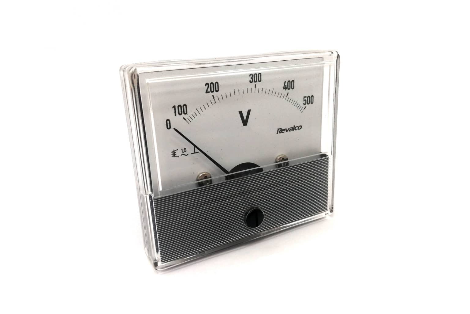 Panel Voltmeter AC Analog Round Base Type Model EMI55M Revalco