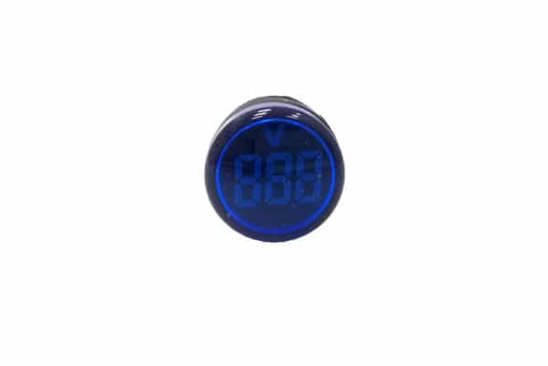 22mm Digital Voltmeter Revalco Blue